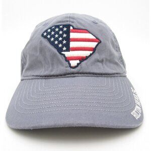 Men South Carolina Hilton Head SC American Flag Embroidered Adjustable Hat (C)
